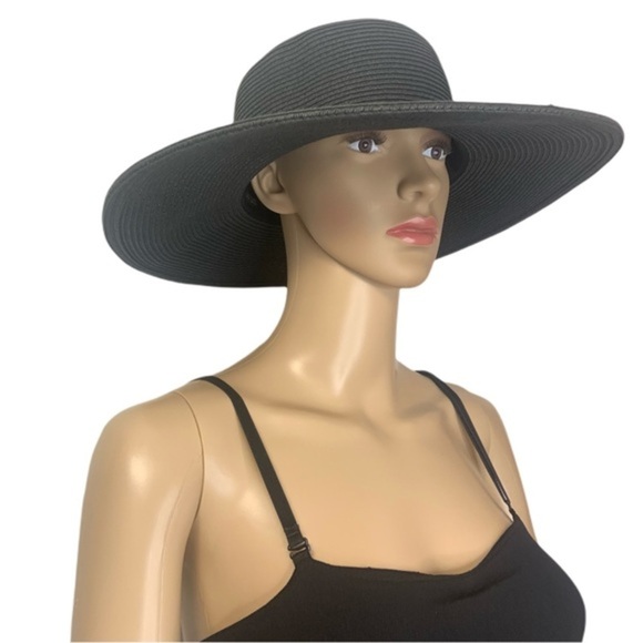 VNTG Bijoux Terner Black Sun Dress Wide Brim Hat main image 12